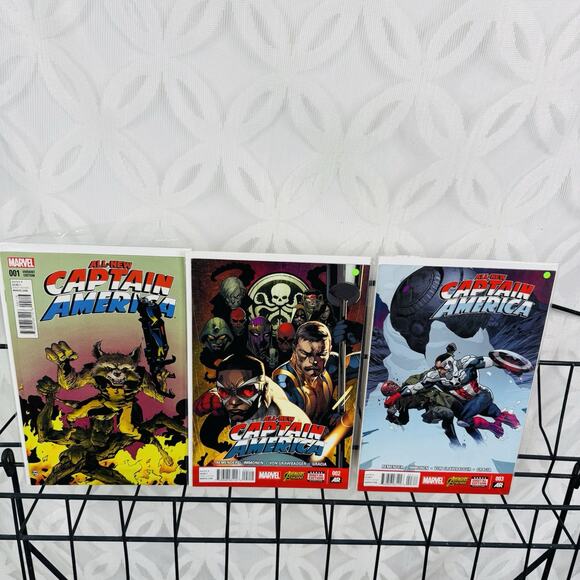 All New Captain America 1-3 Lot Marvel 1st Sam Wilson Ongoing Series - Picture 1 of 4